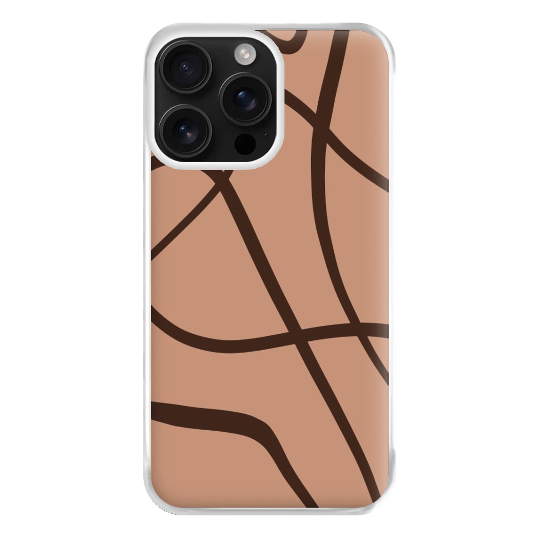 Lined Abstract Nude Phone Case