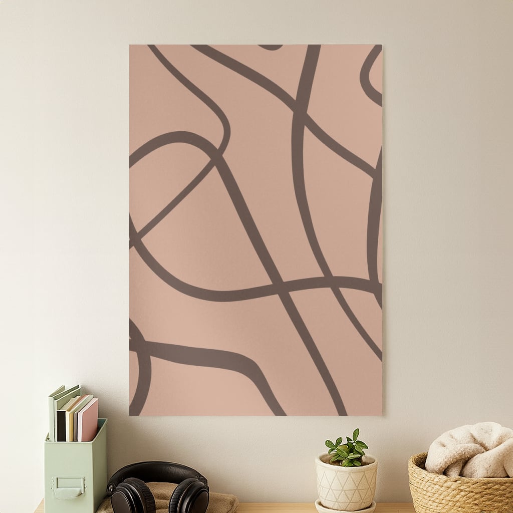Lined Abstract Nude Poster