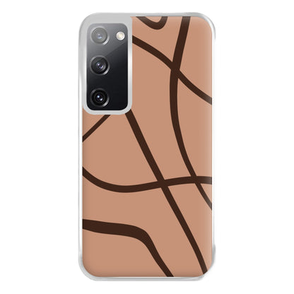 Lined Abstract Nude Phone Case for Galaxy S20