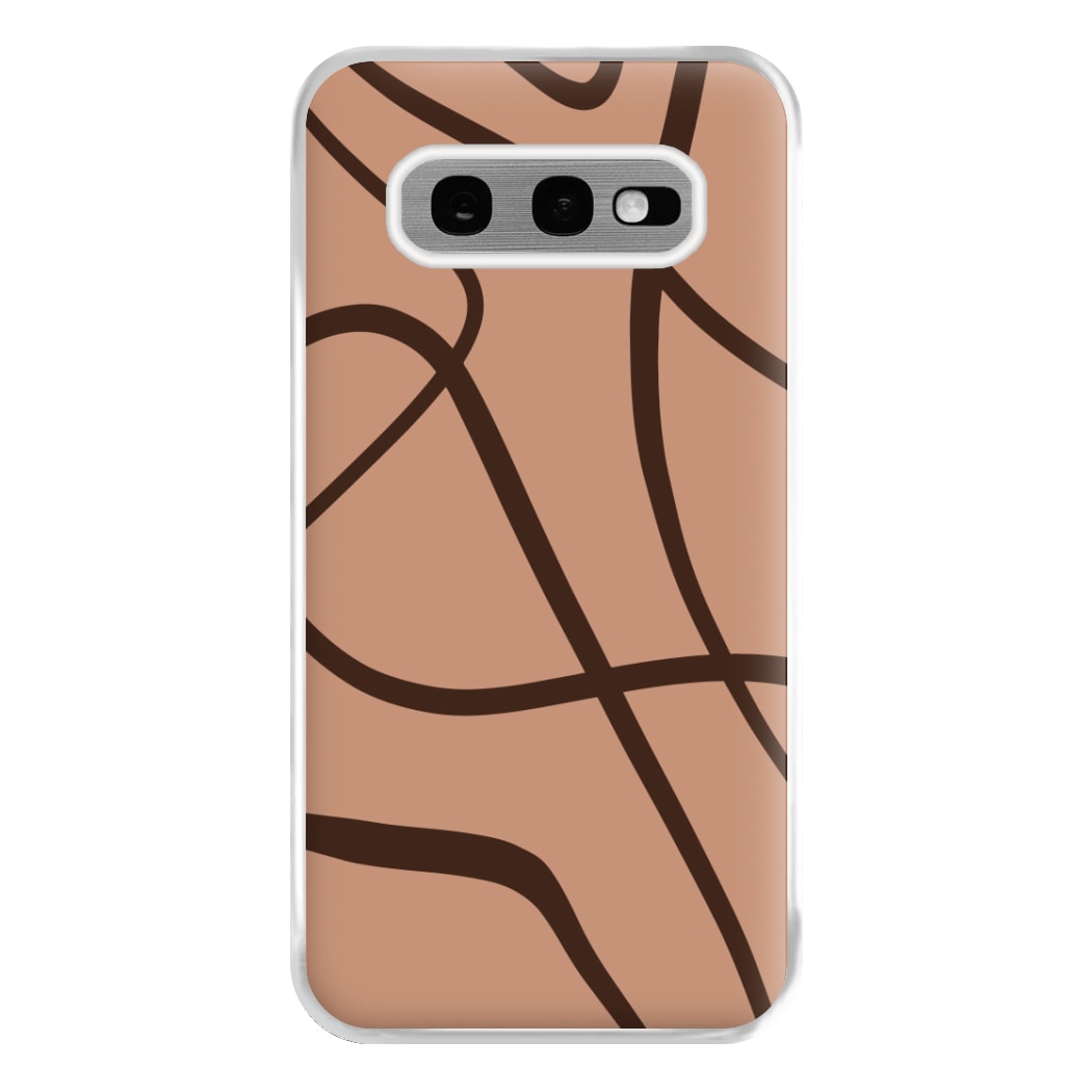 Lined Abstract Nude Phone Case for Galaxy S10e