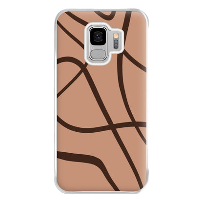 Lined Abstract Nude Phone Case for Galaxy S9 Plus