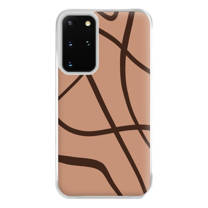 Lined Abstract Nude Phone Case for Galaxy S20 Plus