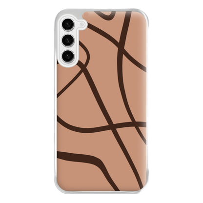 Lined Abstract Nude Phone Case for Galaxy S23FE