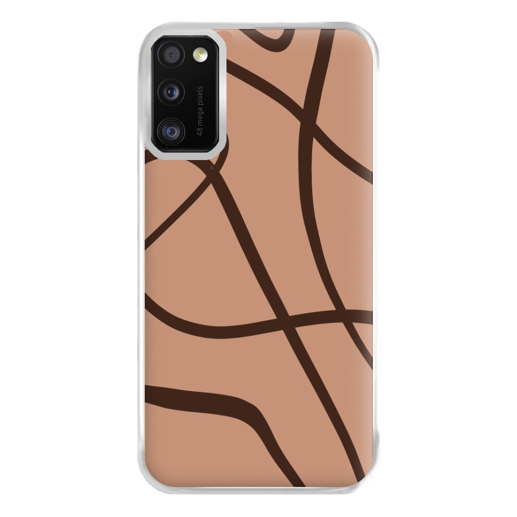 Lined Abstract Nude Phone Case for Galaxy A41