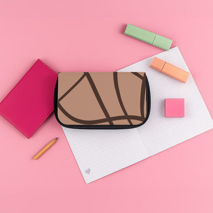 Lined Abstract Nude Pencil Case