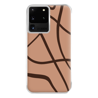 Lined Abstract Nude Phone Case for Galaxy S20 Ultra