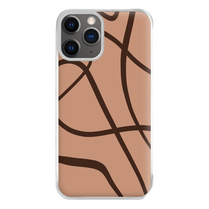 Lined Abstract Nude Phone Case for iPhone 12 Pro Max