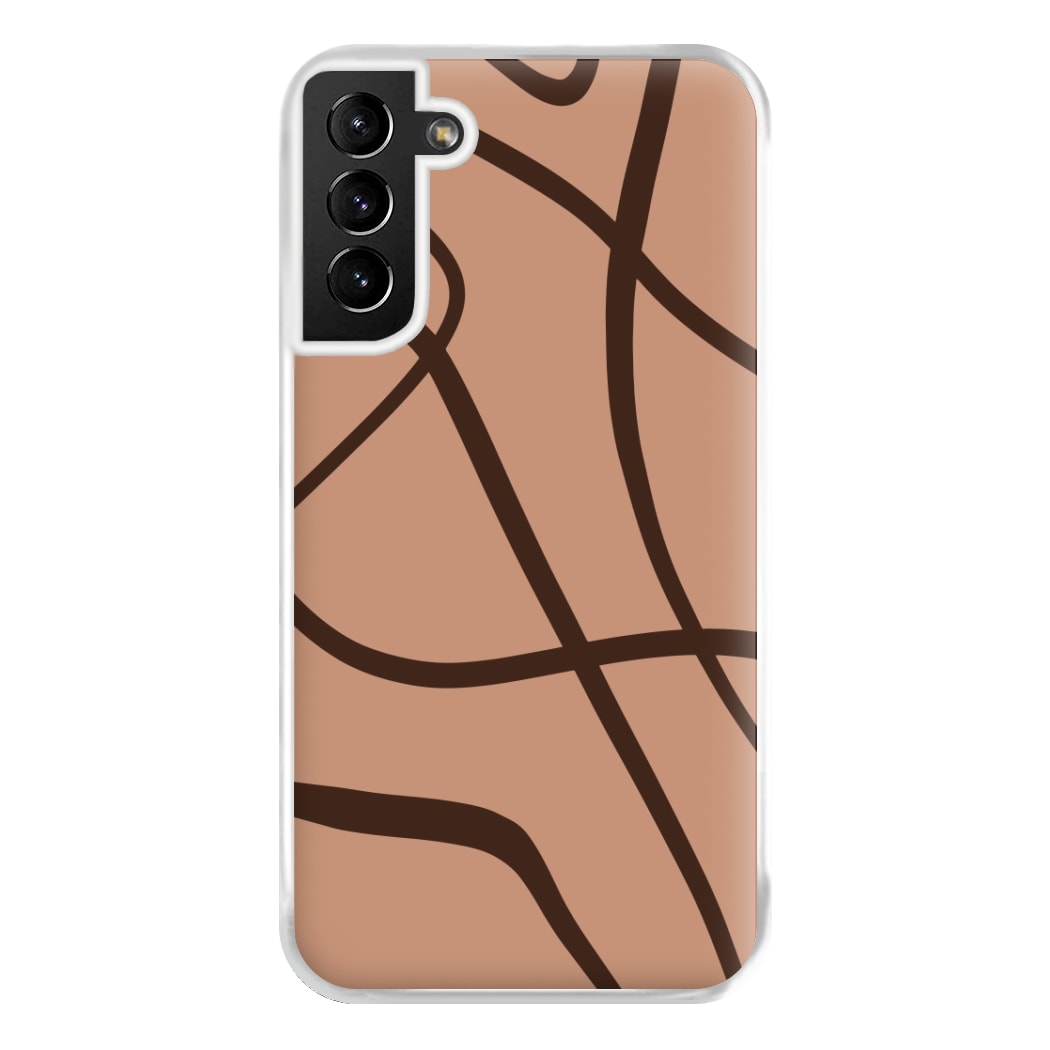 Lined Abstract Nude Phone Case for Galaxy S21 Plus