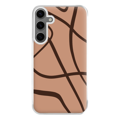 Lined Abstract Nude Phone Case for Galaxy S24FE