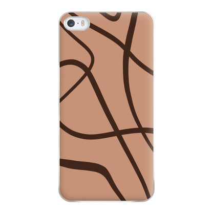 Lined Abstract Nude Phone Case for iPhone 5 / 5s / SE 2016