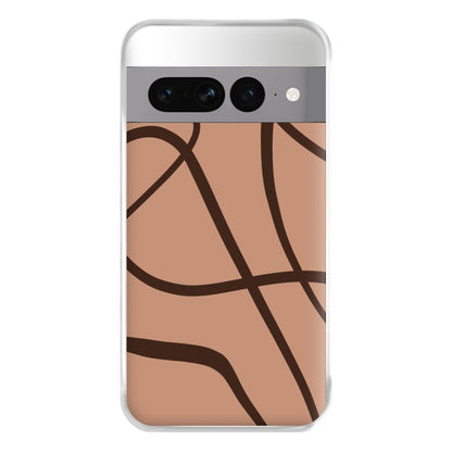 Lined Abstract Nude Phone Case for Google Pixel 7 Pro