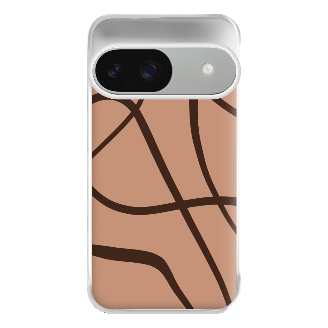 Lined Abstract Nude Phone Case for Google Pixel 9 / 9 Pro