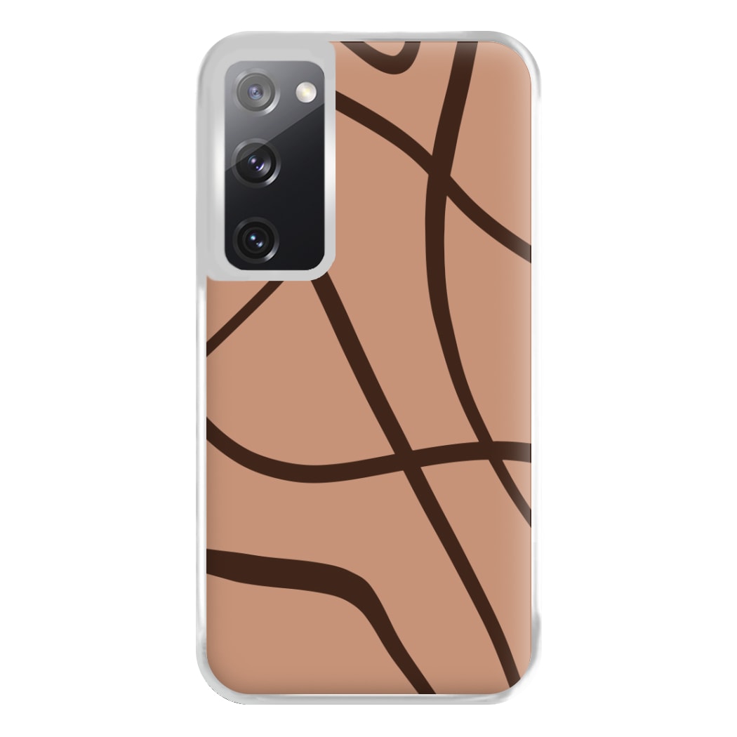 Lined Abstract Nude Phone Case for Galaxy S20FE