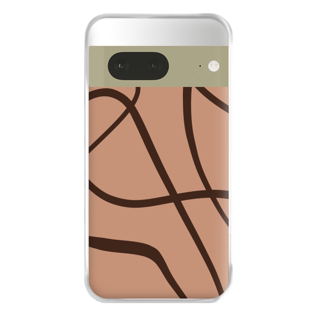 Lined Abstract Nude Phone Case for Google Pixel 7a