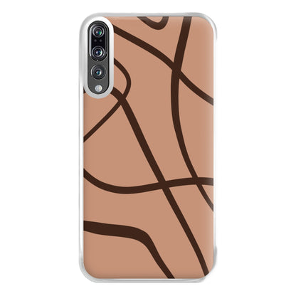 Lined Abstract Nude Phone Case for Huawei P20 Pro