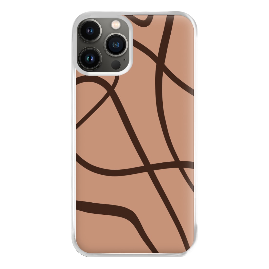 Lined Abstract Nude Phone Case for iPhone 11 Pro Max