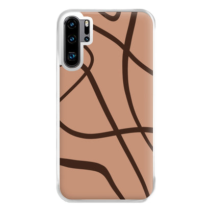 Lined Abstract Nude Phone Case for Huawei P30 Pro