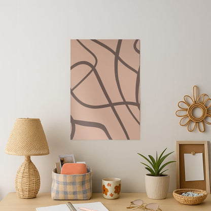 Lined Abstract Nude Art Print