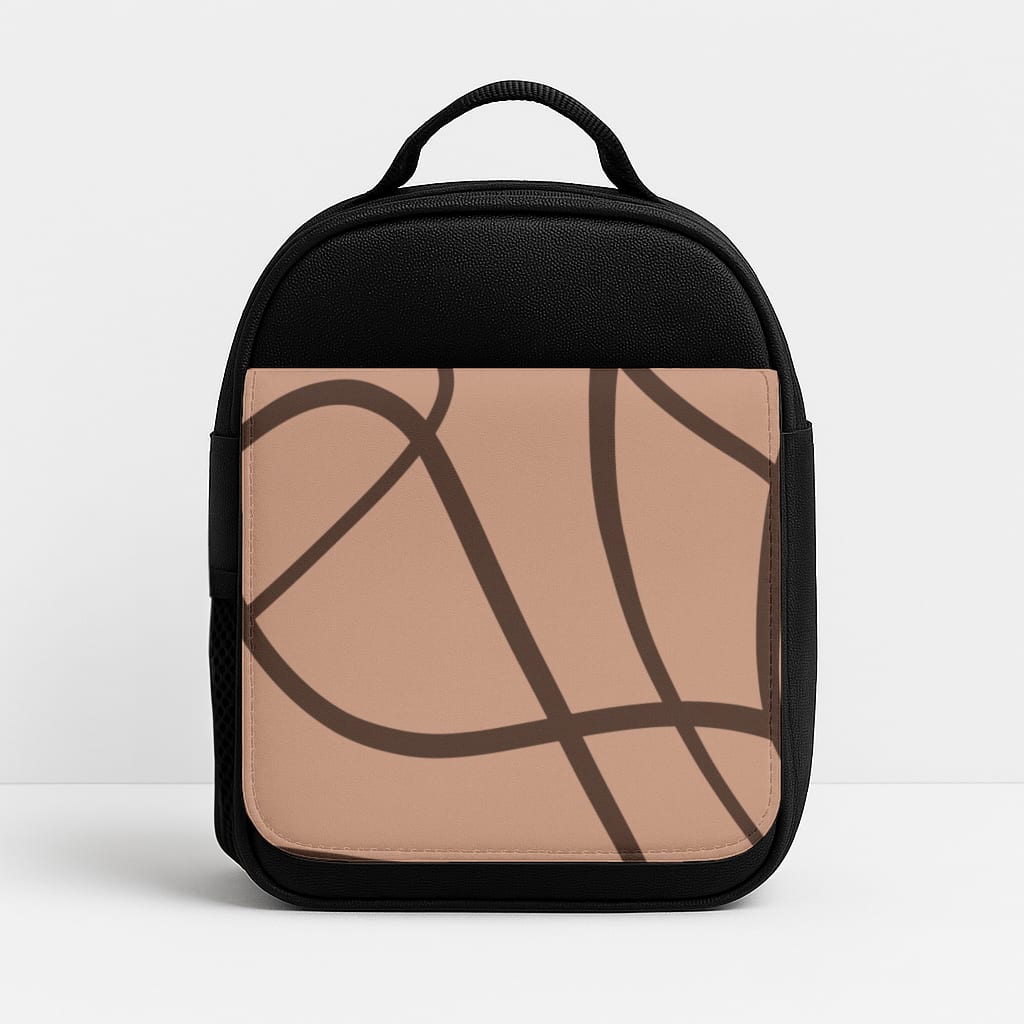 Lined Abstract Nude Insulated Lunchbox
