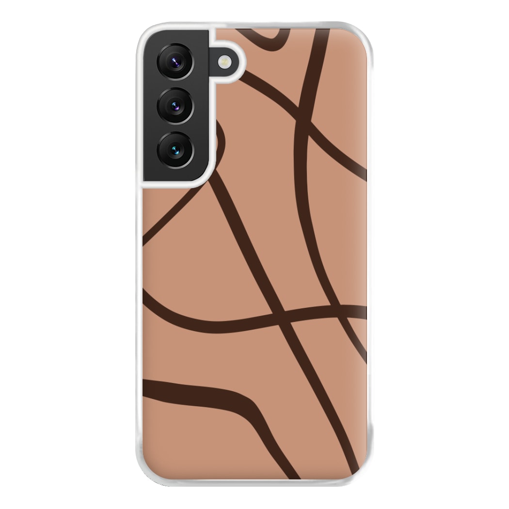 Lined Abstract Nude Phone Case for Galaxy S22 Plus