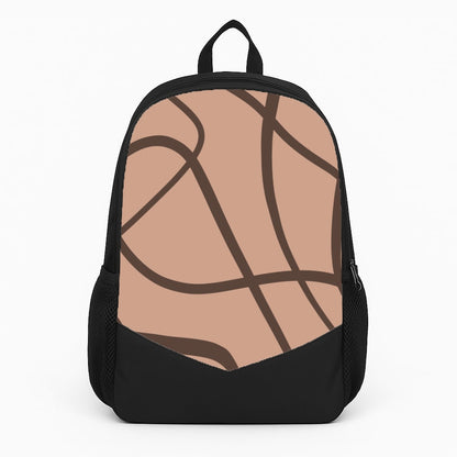 Lined Abstract Nude Large Backpack