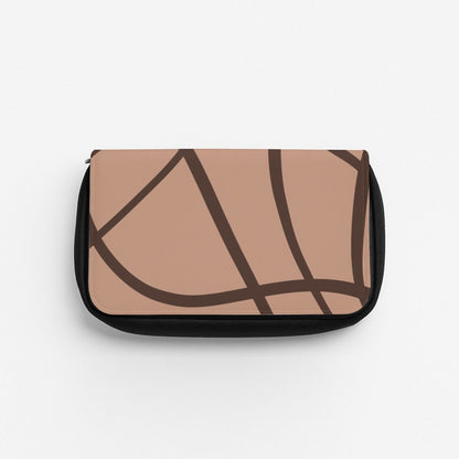 Lined Abstract Nude Pencil Case