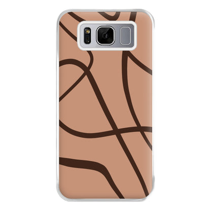 Lined Abstract Nude Phone Case for Galaxy S8 Plus