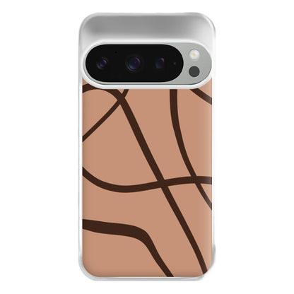 Lined Abstract Nude Phone Case for Google Pixel 9 Pro XL