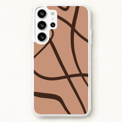 Lined Abstract Nude Phone Case for Galaxy S26 Ultra