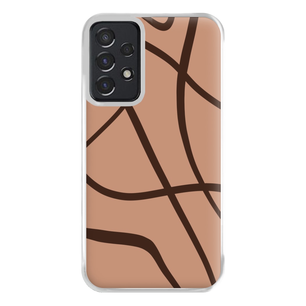 Lined Abstract Nude Phone Case for Galaxy A52 / A52s