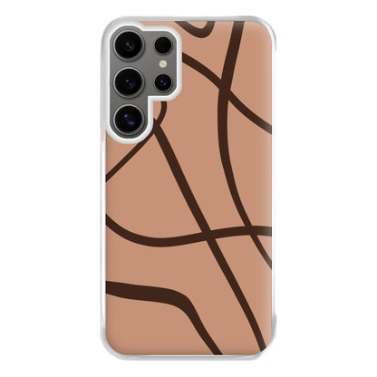 Lined Abstract Nude Phone Case for Galaxy S24 Ultra