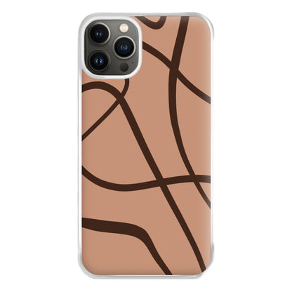 Lined Abstract Nude Phone Case for iPhone 13