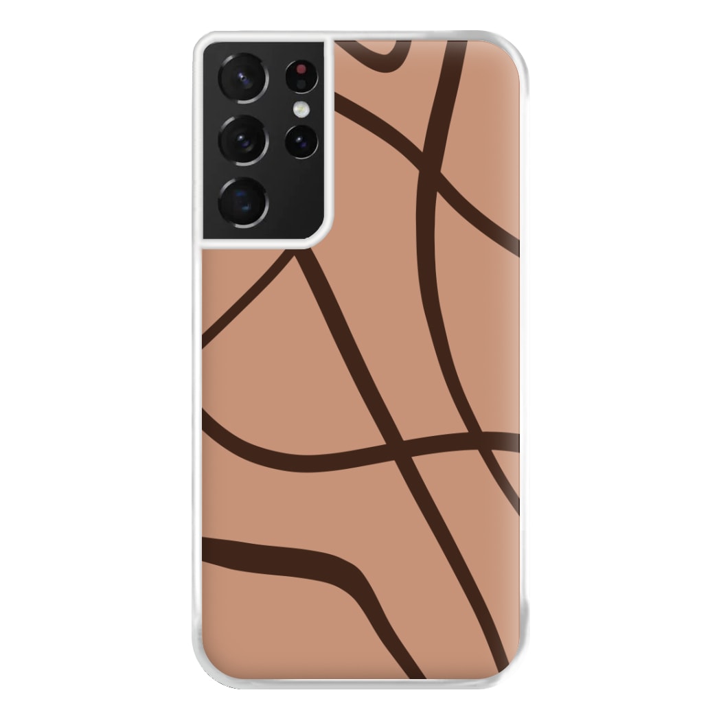 Lined Abstract Nude Phone Case for Galaxy S21 Ultra