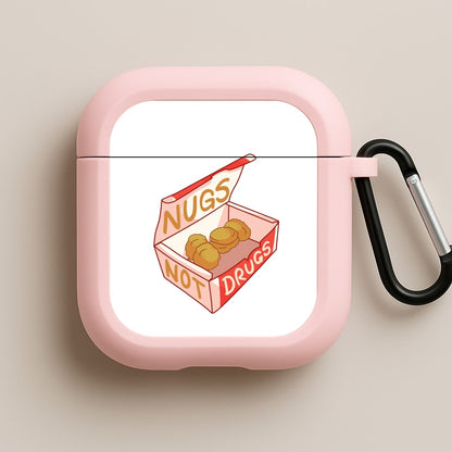 Nugs not Drugs Tumblr Style Pink AirPods Case