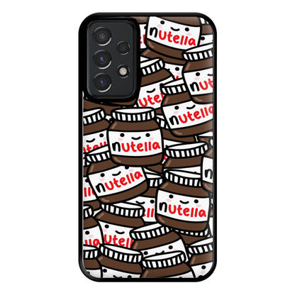 Cute Nutella Pattern Phone Case for Galaxy A52 / A52s