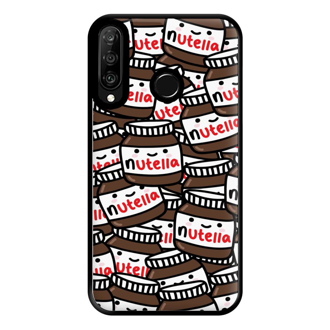 Cute Nutella Pattern Phone Case for Huawei P30 Lite