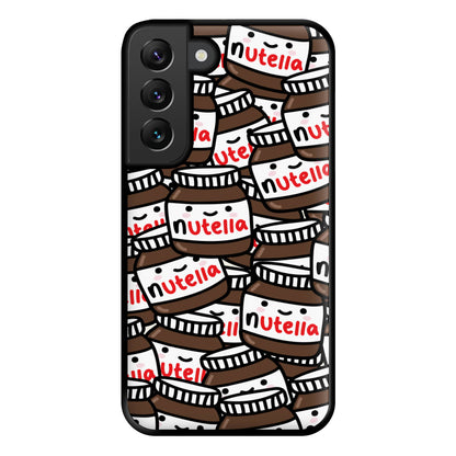 Cute Nutella Pattern Phone Case for Galaxy S22 Plus