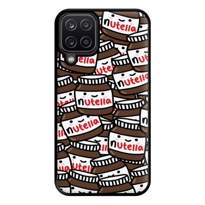 Cute Nutella Pattern Phone Case for Galaxy A12