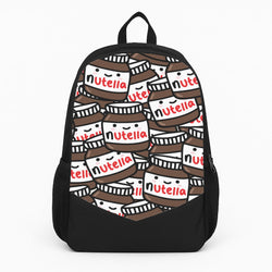 Cute Nutella Pattern Large Backpack