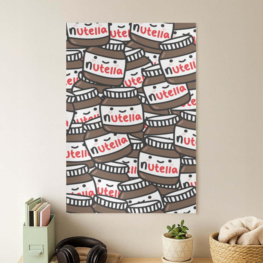 Cute Nutella Pattern Poster