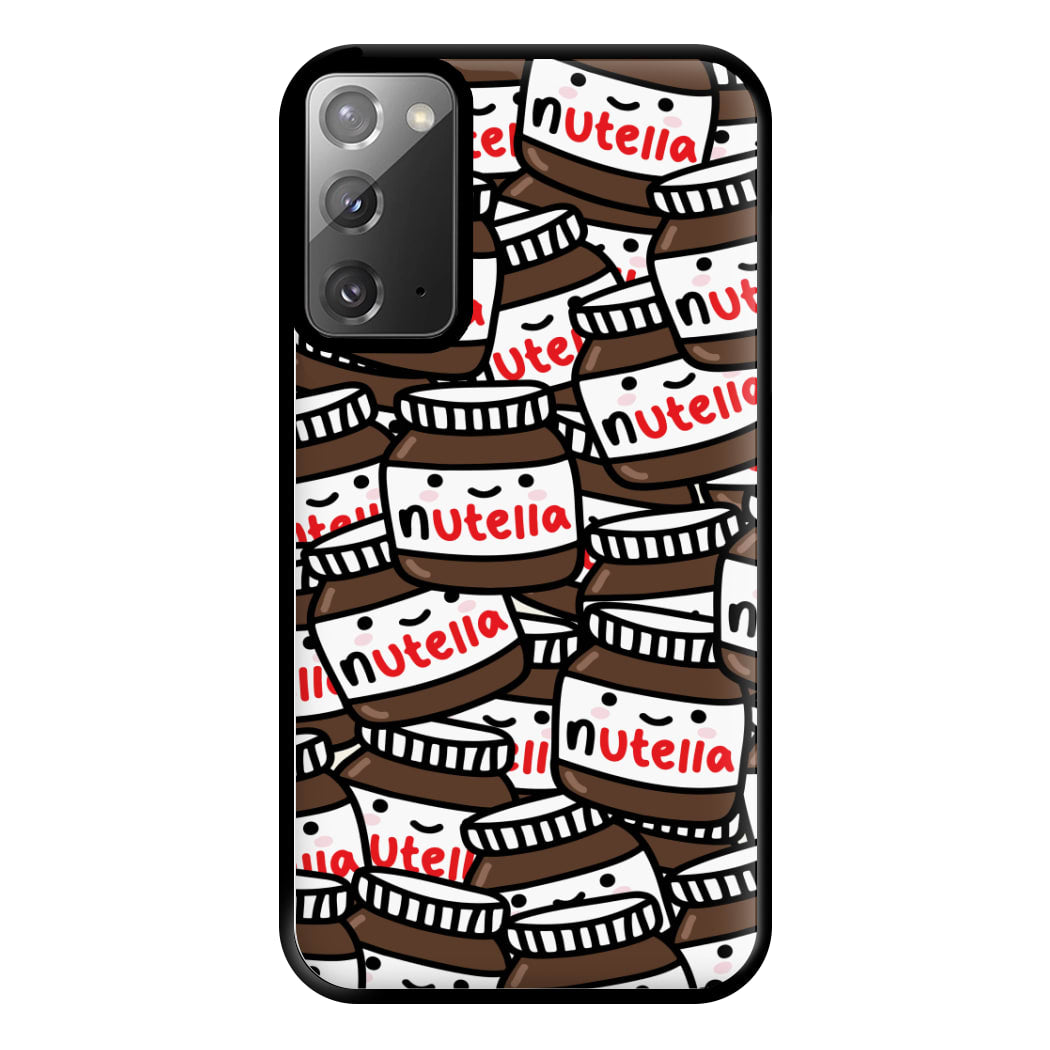 Cute Nutella Pattern Phone Case for Galaxy Note 20 Ultra