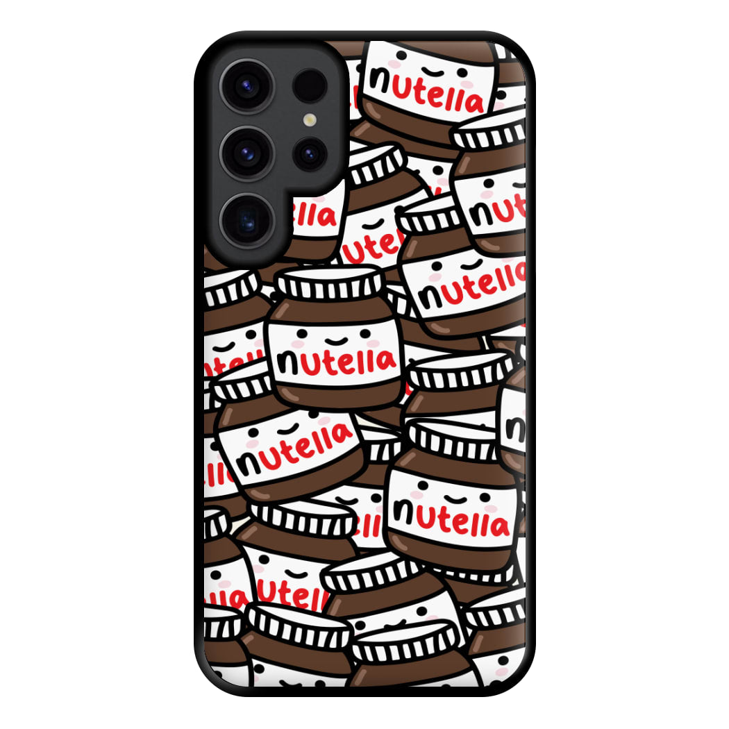 Cute Nutella Pattern Phone Case for Galaxy S23 Ultra