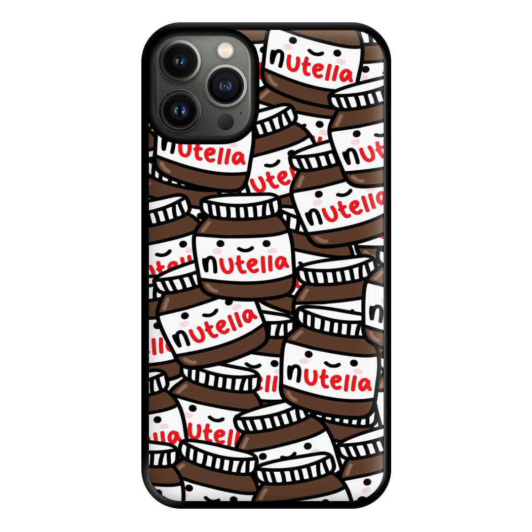 Cute Nutella Pattern Phone Case for iPhone 13