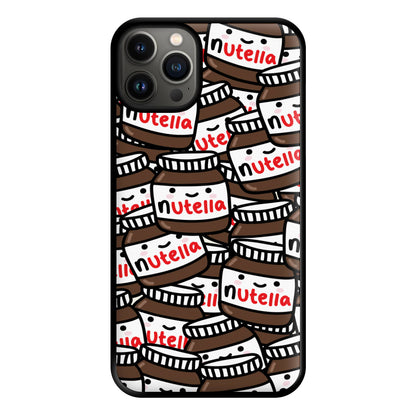 Cute Nutella Pattern Phone Case for iPhone 13