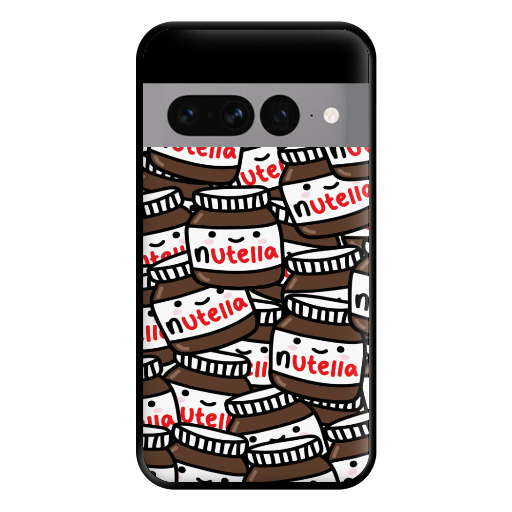 Cute Nutella Pattern Phone Case for Google Pixel 7 Pro