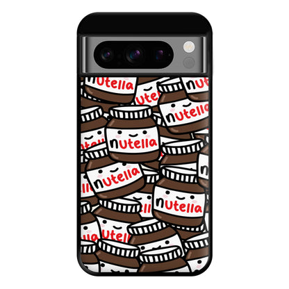 Cute Nutella Pattern Phone Case for Google Pixel 8 Pro