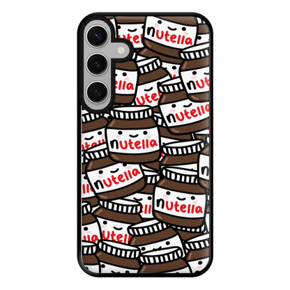 Cute Nutella Pattern Phone Case for Galaxy S24FE