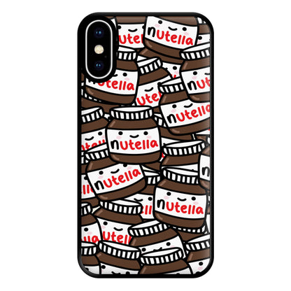 Cute Nutella Pattern Phone Case for iPhone XS Max