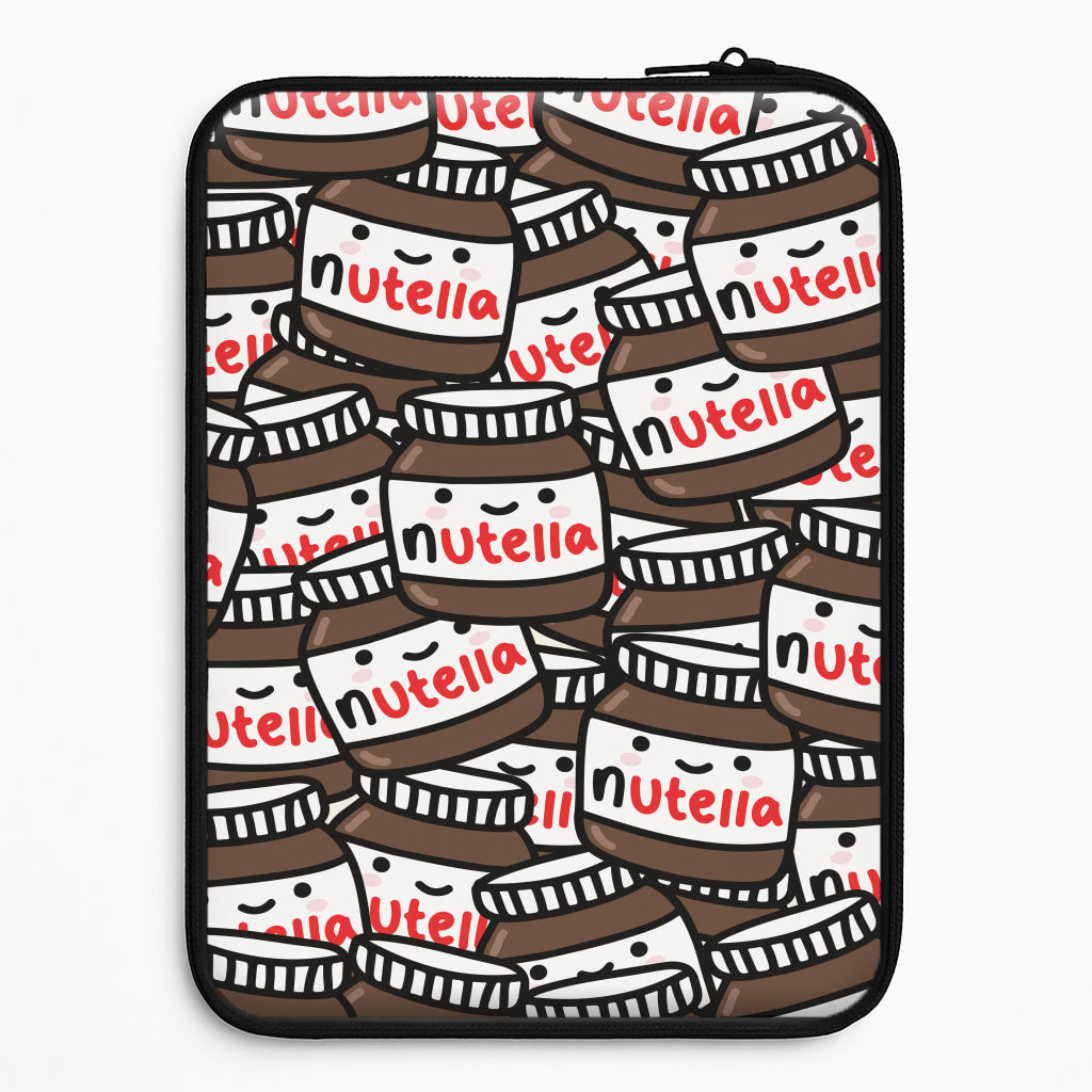 Cute Nutella Pattern Laptop Sleeve