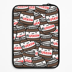 Cute Nutella Pattern Laptop Sleeve